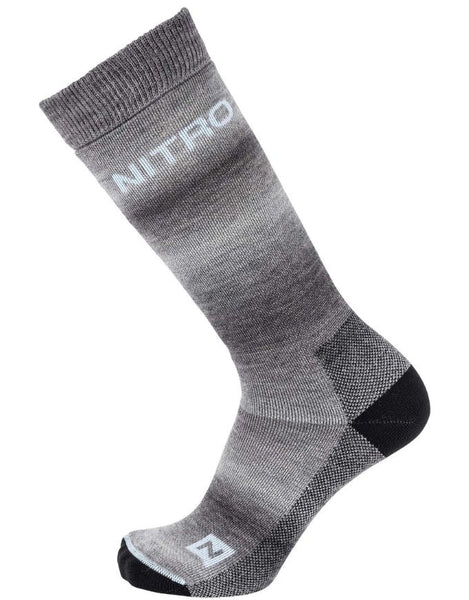 Nitro Cloud 5 Women's Snowboard Socks | Grey Fade