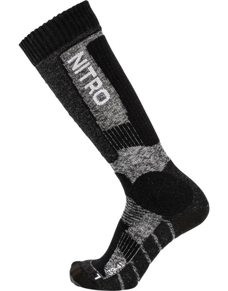 Nitro Cloud 8 Men's Snowboard Socks | Black/Grey