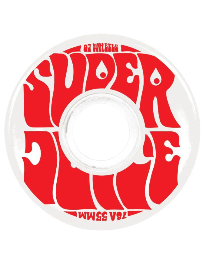 OJ Mini Super Juice Skateboard Wheels 55 | White/Red