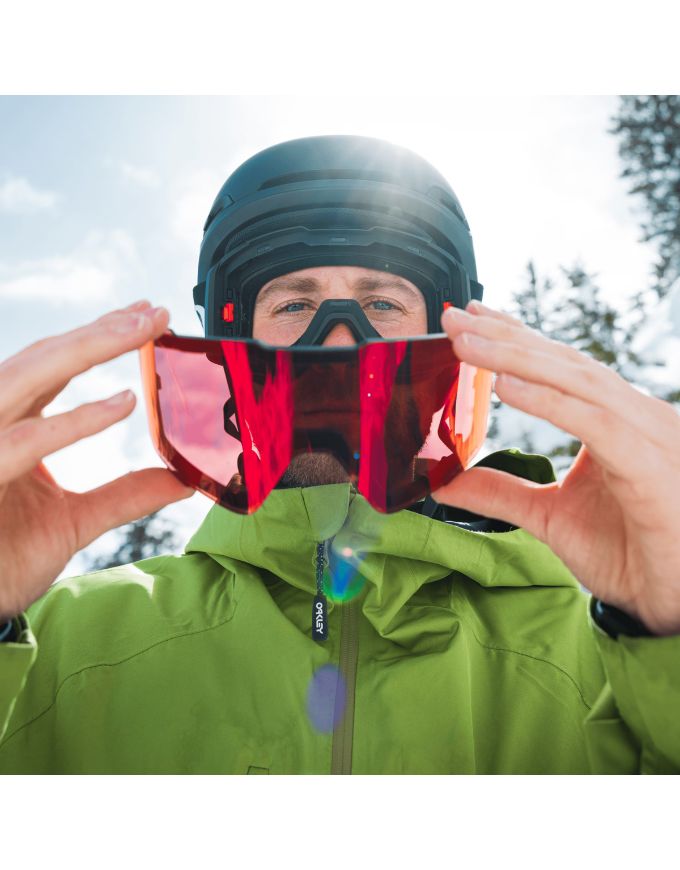 Oakley Line Miner Pro L Asia Fit Snow Goggles | Matte Black - Prizm Sapphire & Torch Iridium