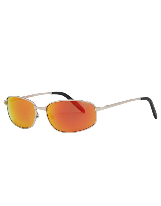 Ritual Vision Californication Sunglasses | Matte Silver/Orange Reflective