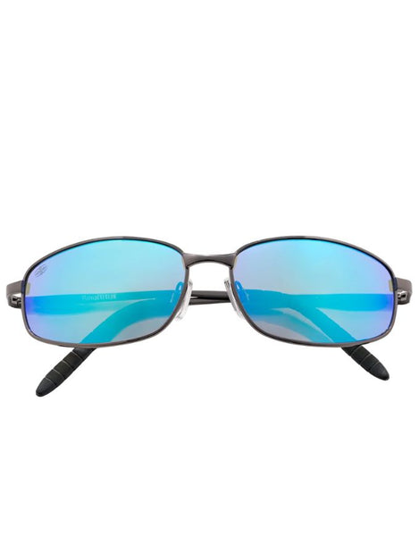 Ritual Vision Californication Sunglasses | Polished Gunmetal Blue Reflective