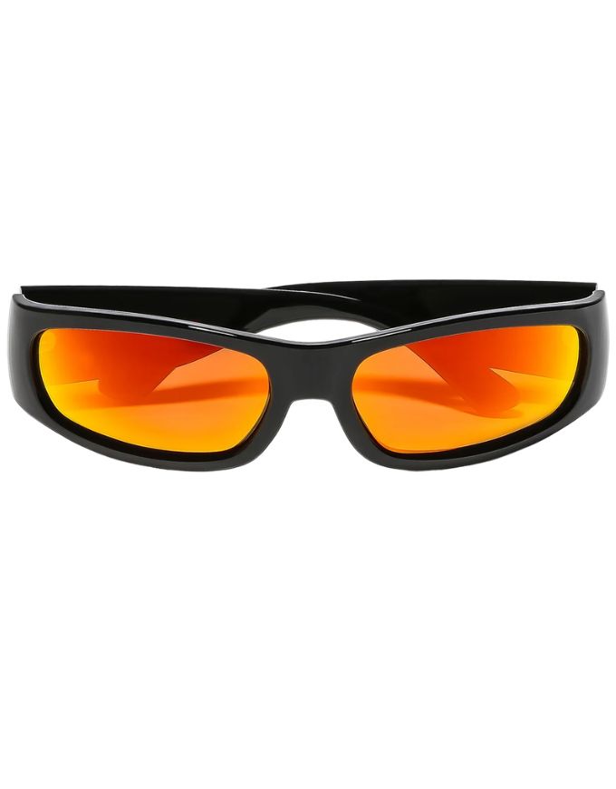 Ritual Vision Parasite Sunglasses | Black/Orange Reflective Polarised