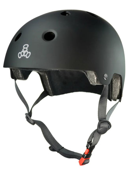 Triple 8 Dual Cert Helmet | Black Rubber