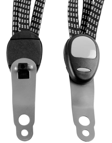 Triple Elastic Bike Strap | Black/Grey/White