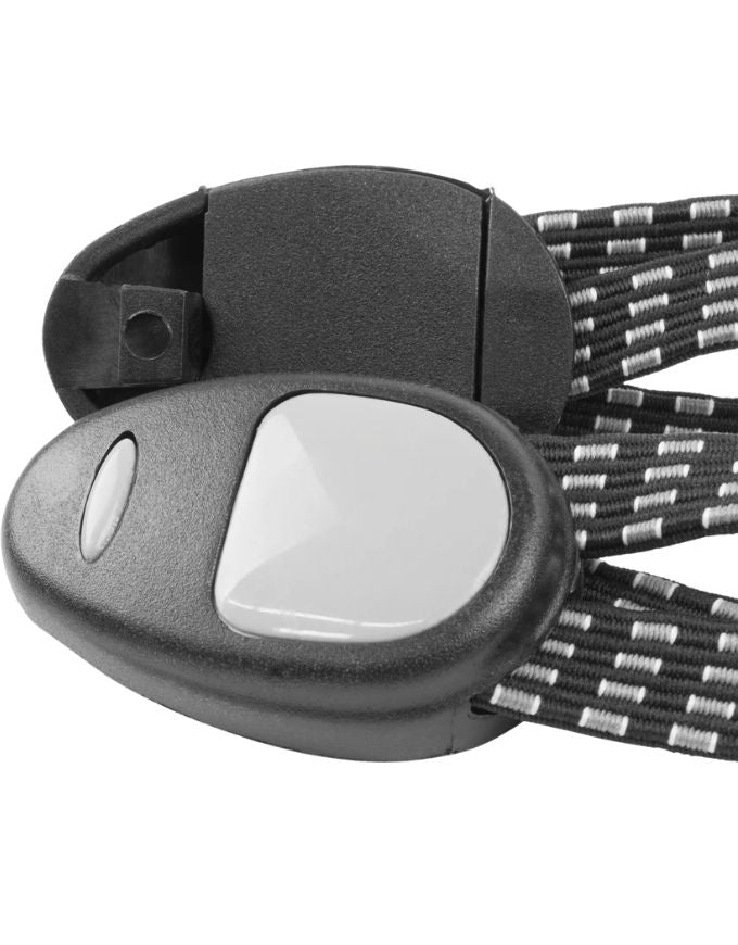 Triple Elastic Bike Strap | Black/Grey/White