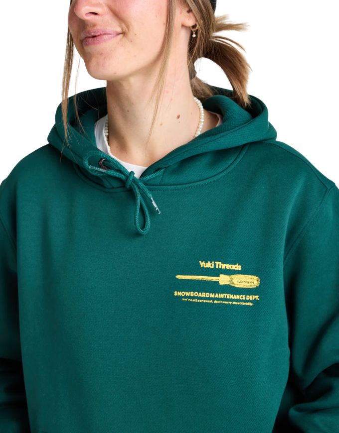 Yuki Threads Maintenance Dept Hoodie 2026 | Rain Forest