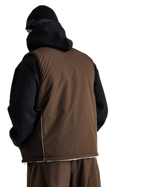 Yuki Threads Mobbin Reversible Vest 2026 | Chocolate