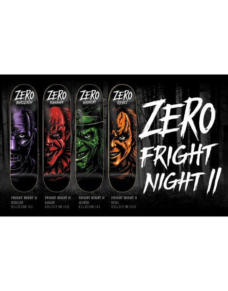 Zero Fright Night Burleigh Skateboard Deck | 8.5"
