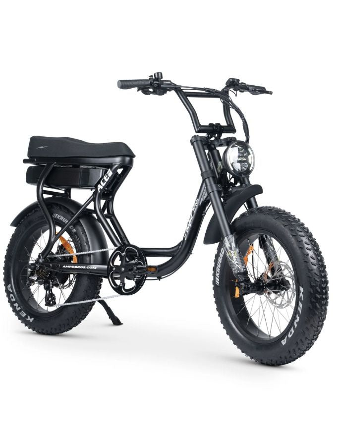 Amp'd Bros Ace S Plus Electric Bike | Black