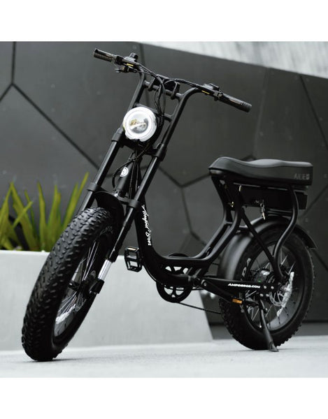 Amp'd Bros Ace S Plus Electric Bike | Black