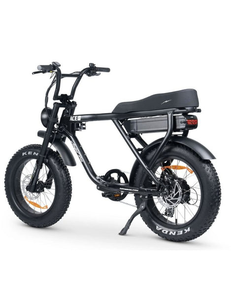 Amp'd Bros Ace X Plus Electric Bike | Matte Black