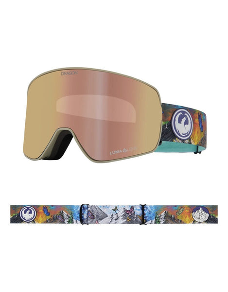 Dragon NFX2 Kimmy Fasani Signature Goggles w/ Lumalense Rose Gold Ion + Lumalense Pink Ion