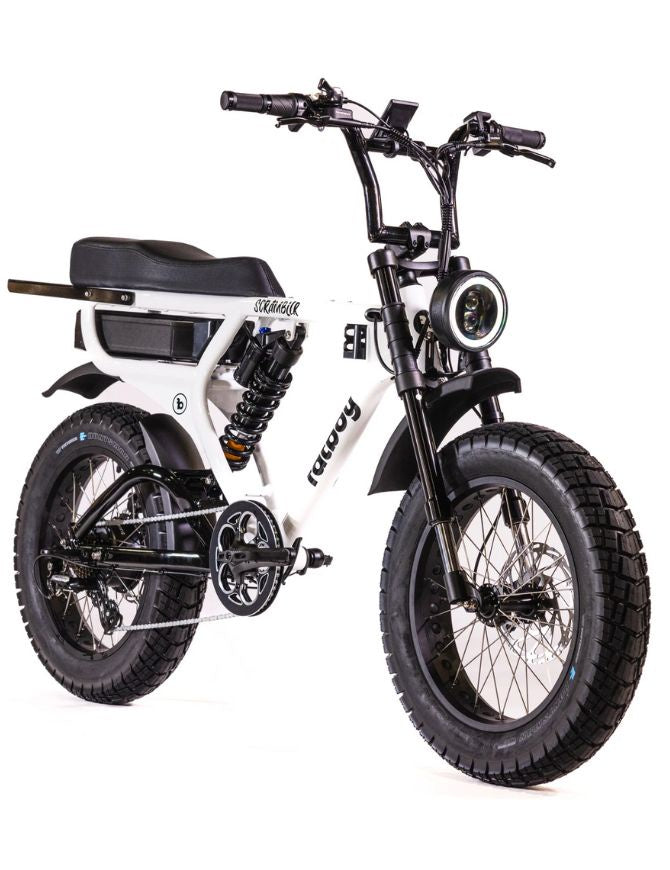Fatboy Scrambler V2 Electric Bike | White Noise