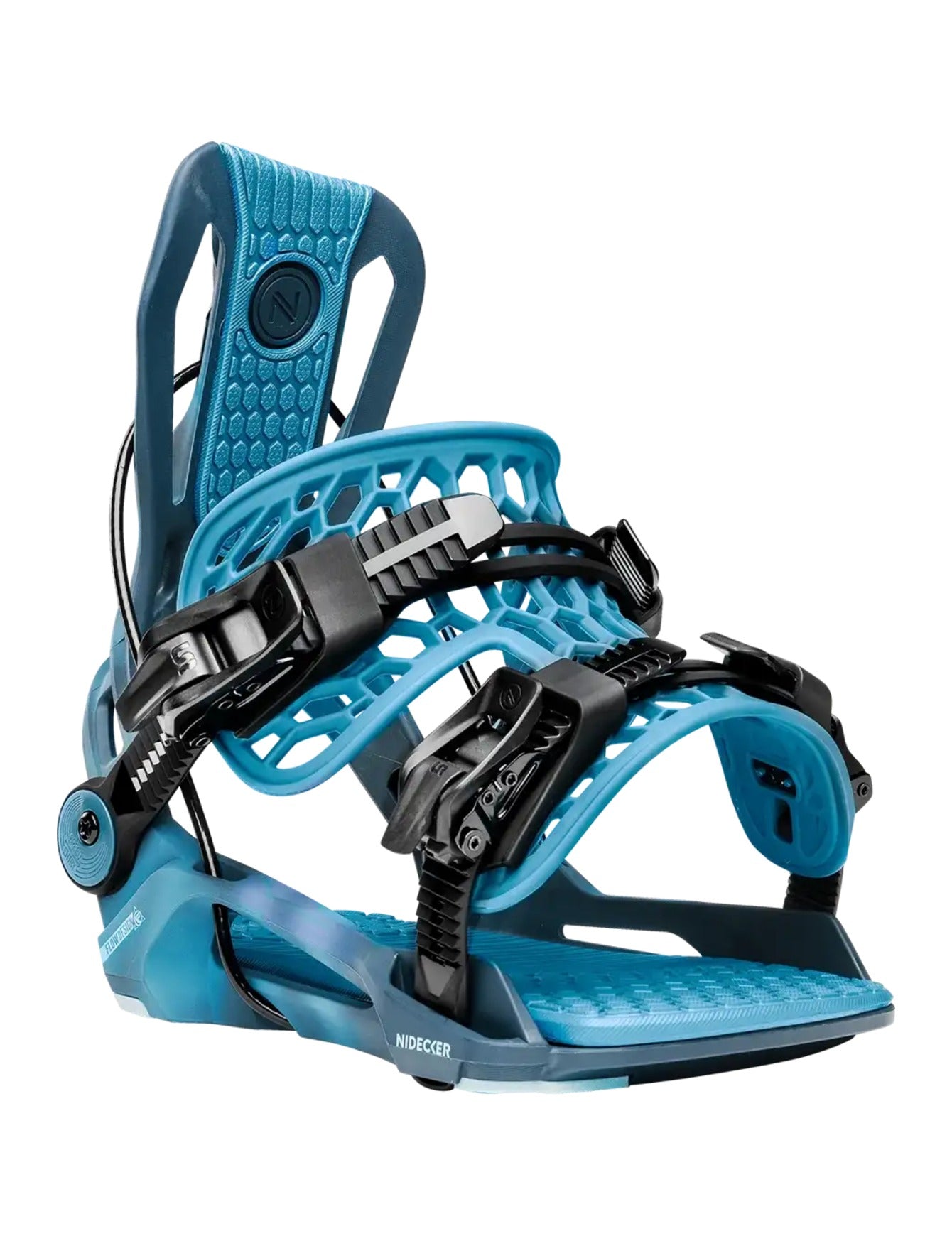 Flow Fenix Womens Snowboard Binding 2027 Cyber Blue front three-quarter view
