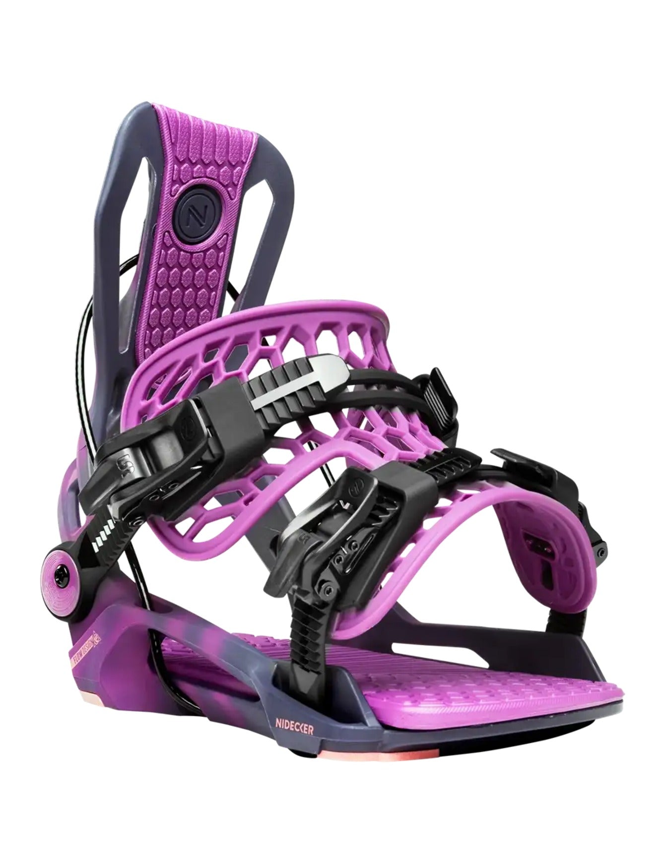 Flow Fenix Womens Snowboard Binding 2027 Nightshade front three-quarter view