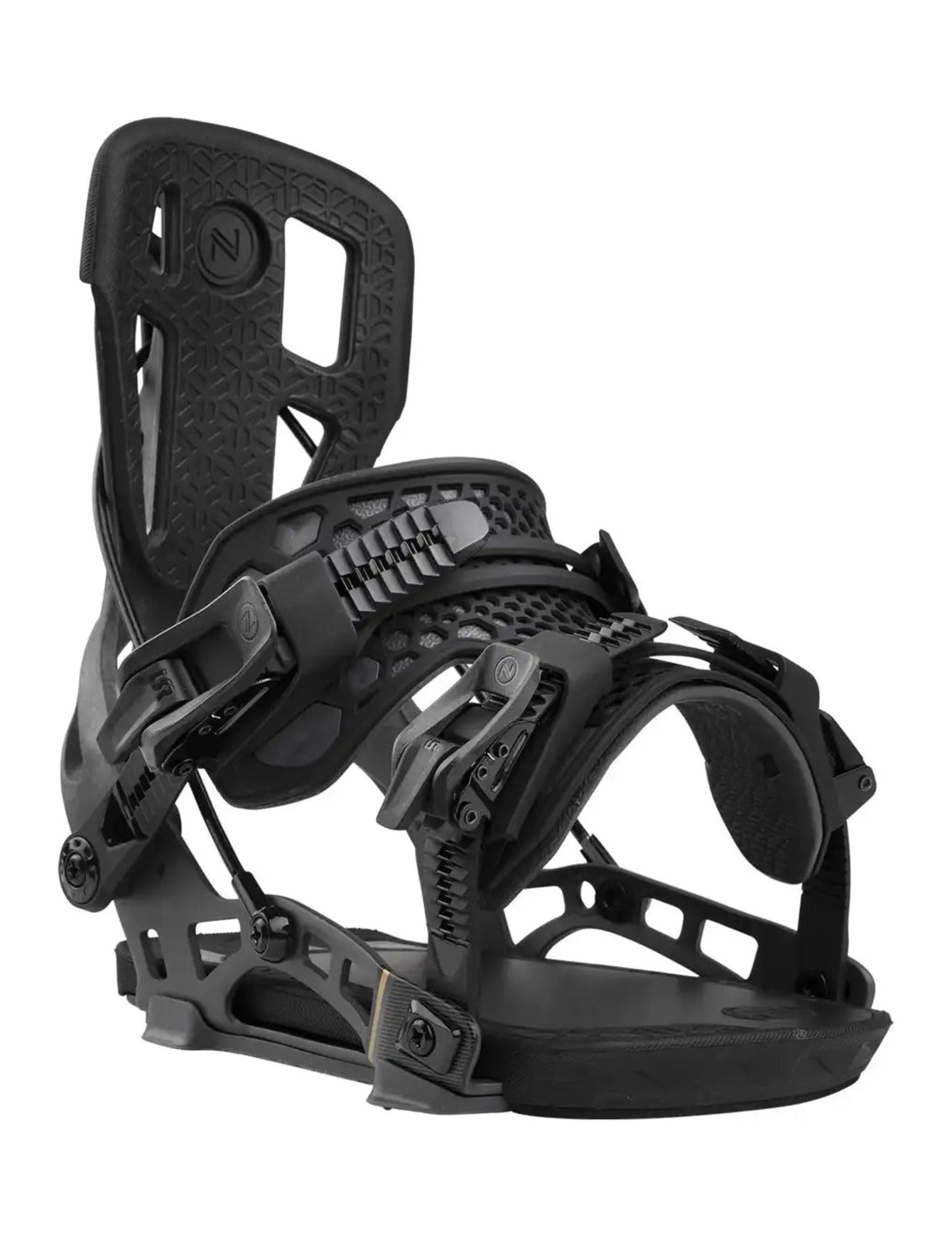Flow NX2 Carbon Snowboard Binding 2027 Black front three-quarter view