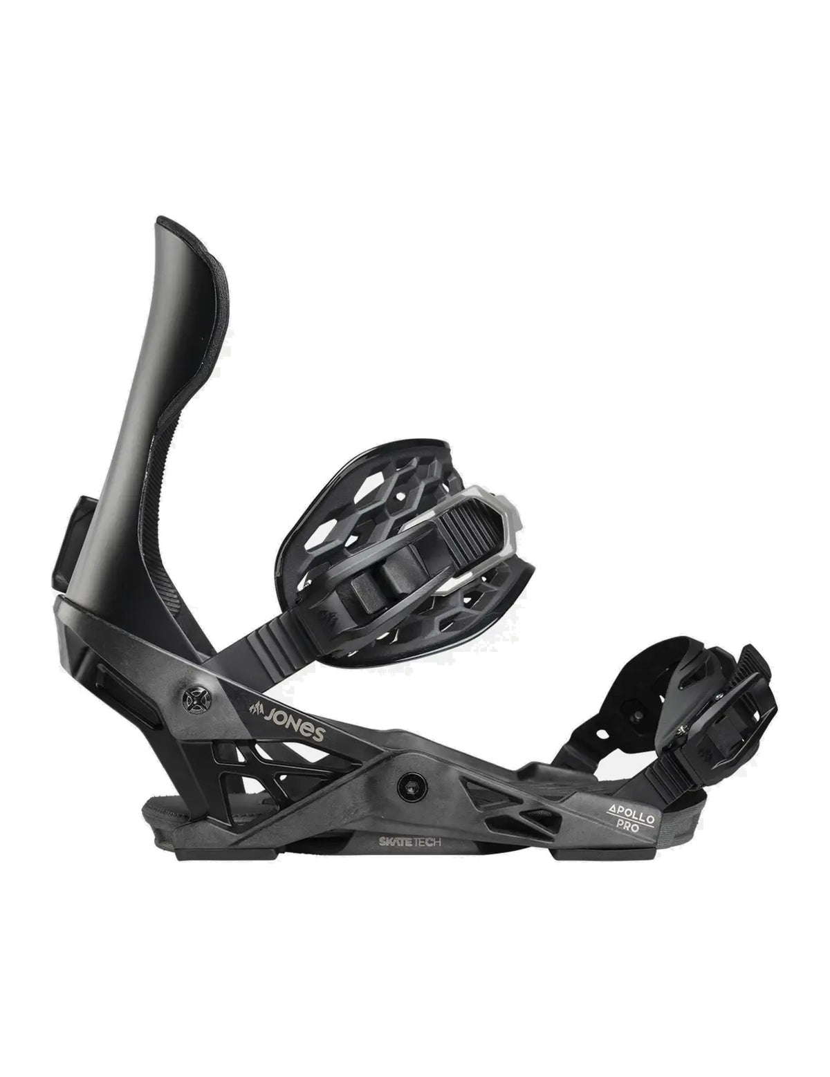 Jones Apollo Pro Snowboard Binding 2027 Stealth Black profile