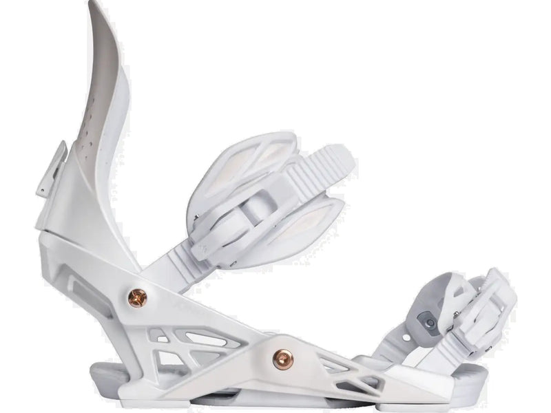 Jones Aurora Women's Snowboard Binding 2027 Misty White profile