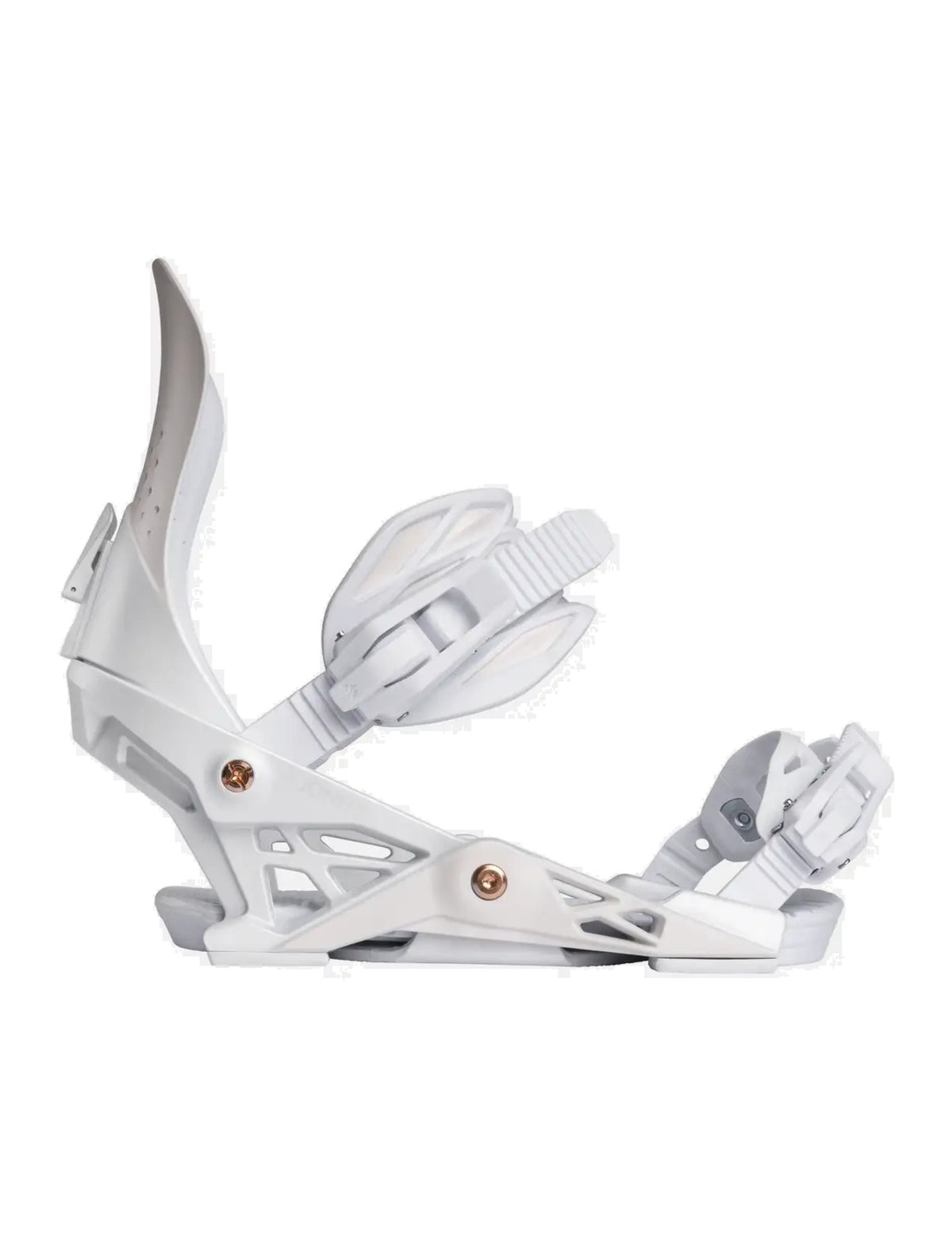 Jones Aurora Women's Snowboard Binding 2027 Misty White profile