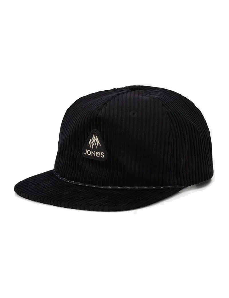 Jones Fresh Corduroy Organic Cotton Cap Stealth Black
