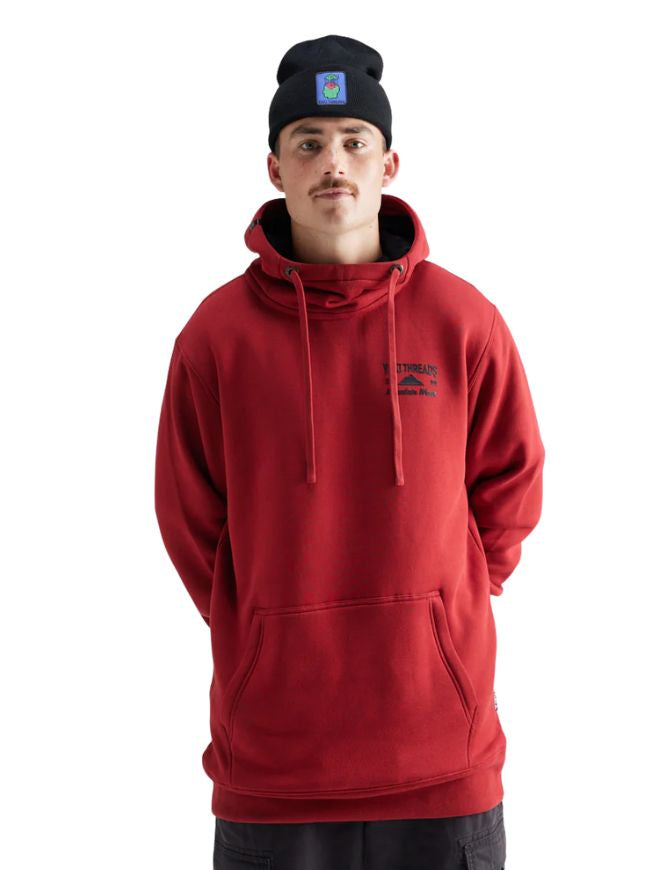 Yuki Threads Loop Shred Hoodie | Crimson