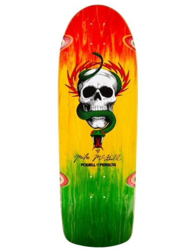 Powell Peralta McGill OG Skull & Snake Deck Rasta Stain | 10.0"”
