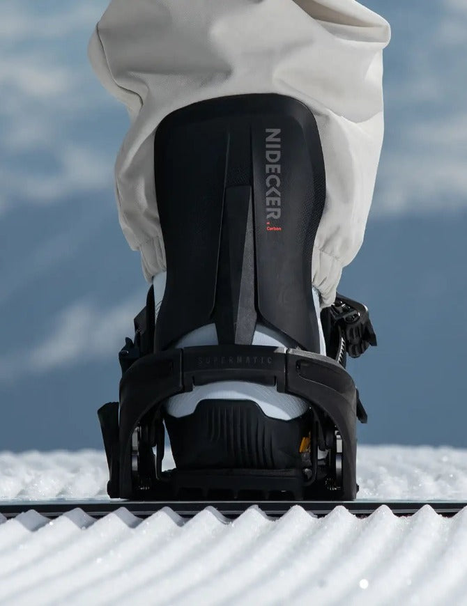 Nidecker Carbon Supermatic Snowboard Binding 2027 Carbon Black