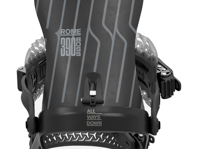 Rome 390 Boss AW Snowboard Binding 2027 Black back