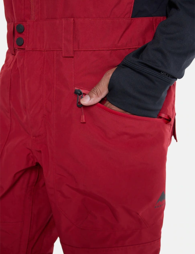 Burton GORE-TEX Reserve Men's Bib 2L Pant 2025 | Deep Red