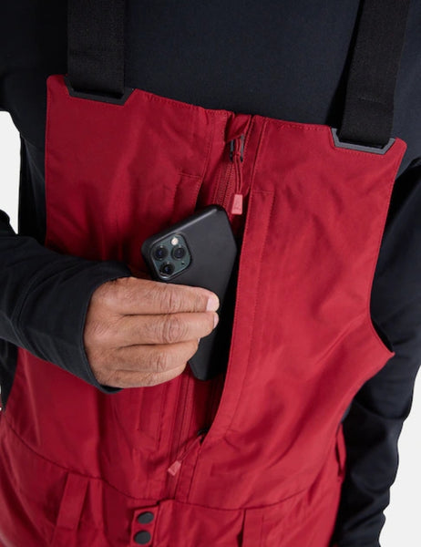 Burton GORE-TEX Reserve Men's Bib 2L Pant 2025 | Deep Red