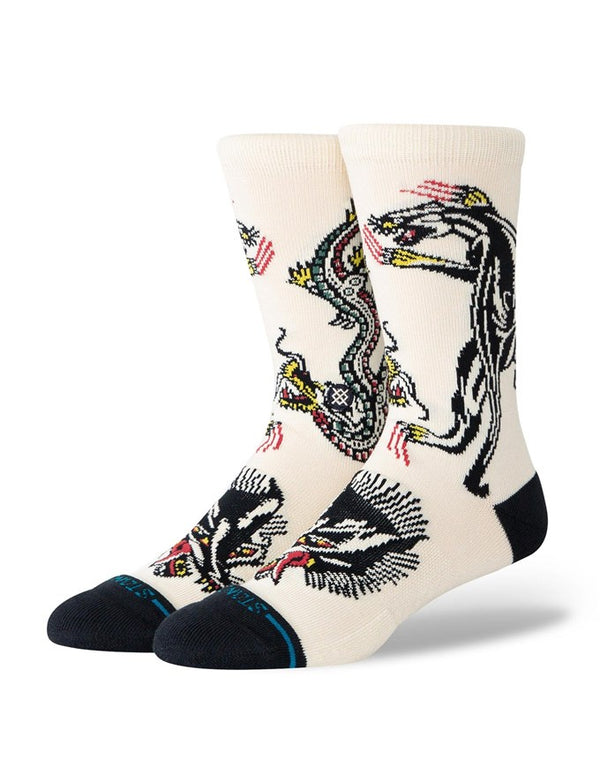 Stance Battle Crew Socks | Cream
