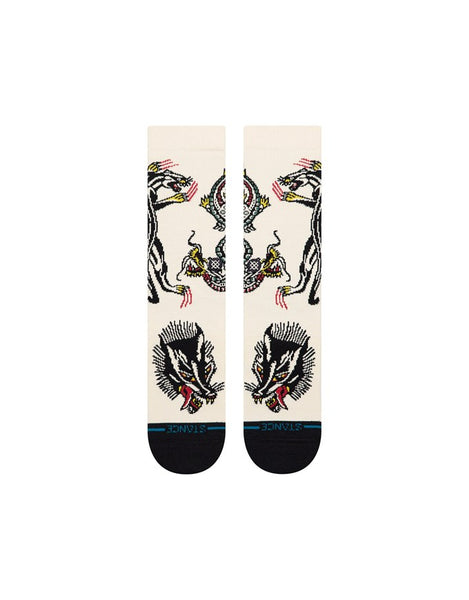 Stance Battle Crew Socks | Cream