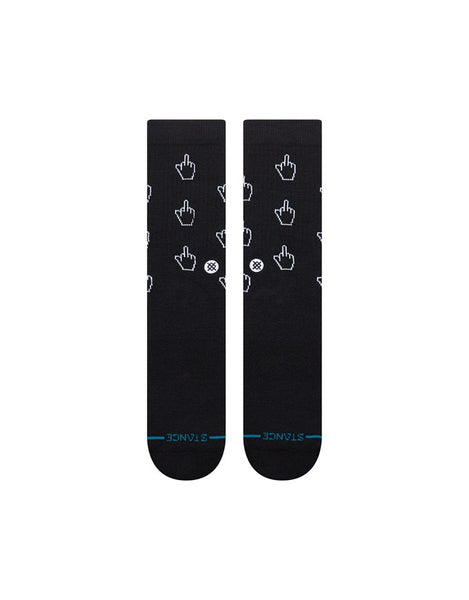 Stance Cursor Crew Socks | Black