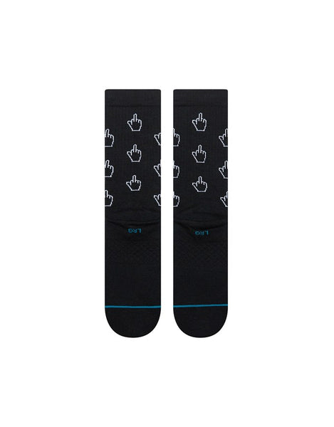Stance Cursor Crew Socks | Black