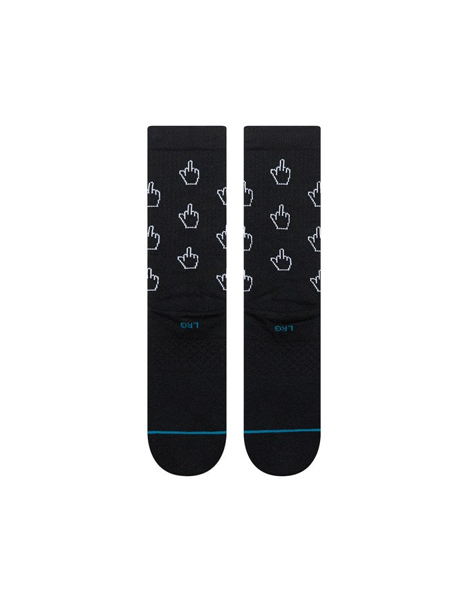 Stance Cursor Crew Socks | Black