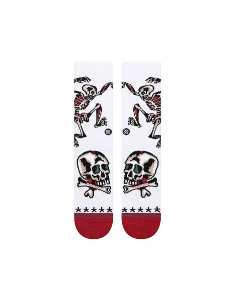 Stance Skeleton Crew Socks | White
