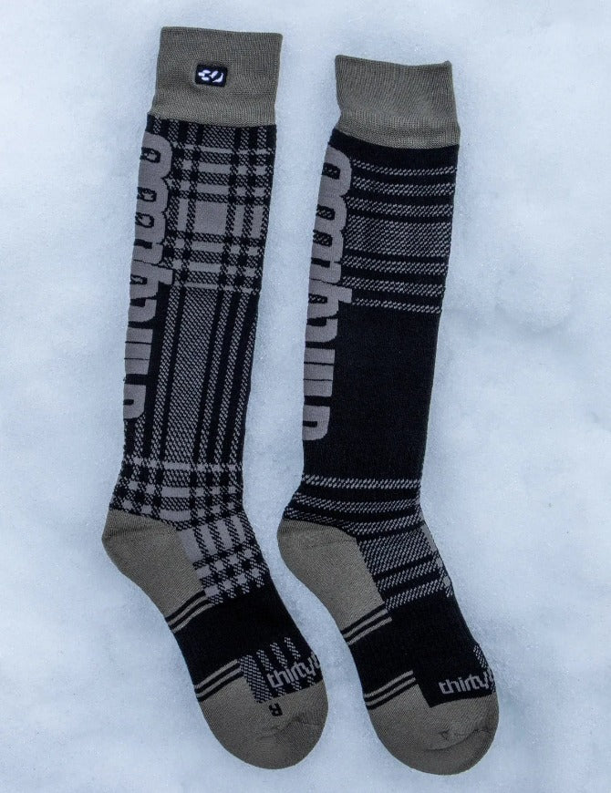 ThirtyTwo Double Men's Sock 2027 Charcoal