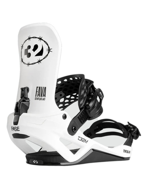 Thirtytwo T32M Fava Fase Snowboard Binding 2027 | Fava White