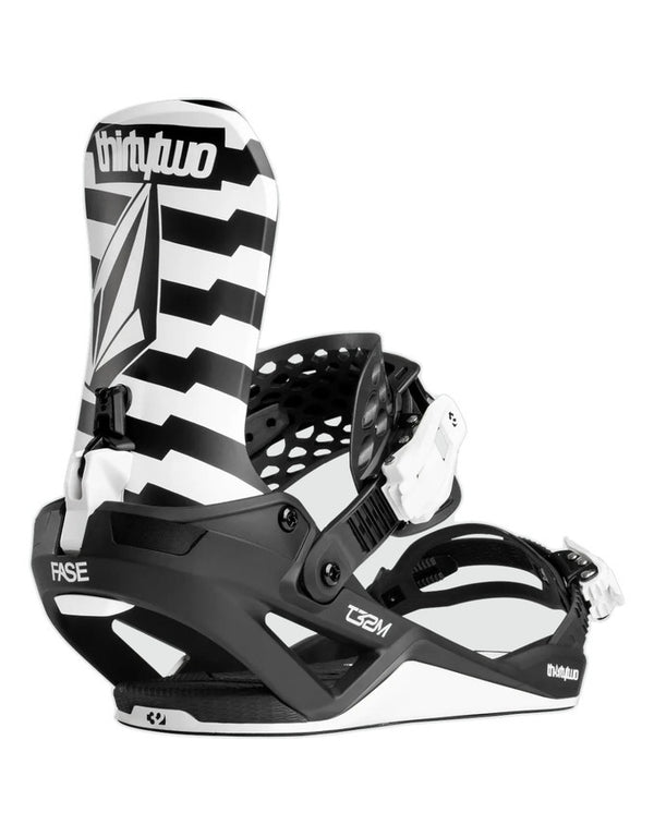 Thirtytwo T32M Volcom Fase Snowboard Binding 2027 | Volcom Black White