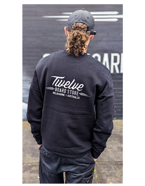 Twelve Melbs United Crew | Black