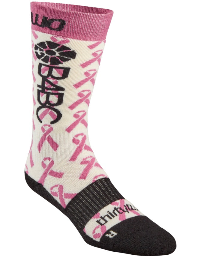 ThirtyTwo W's B4BC Merino Sock 2025 | Pink/White