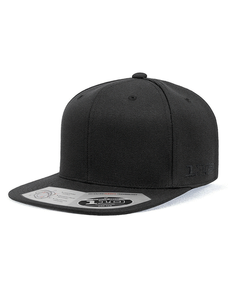 Flexfit 110F Flat Peak Cap | Black