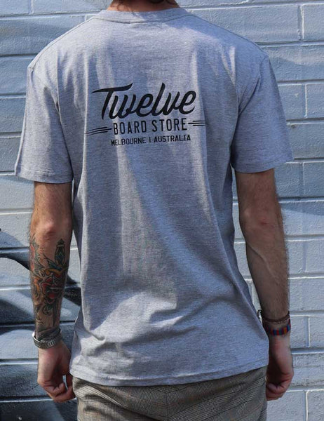 Twelve Melbs Staple Tee | Grey Marle