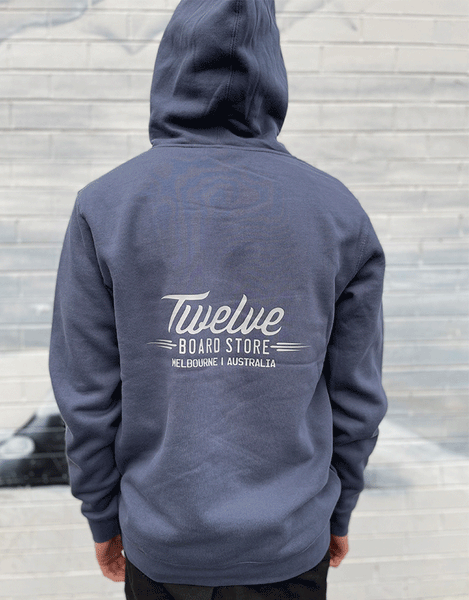 Twelve Melb Stencil Hood | Petrol Blue