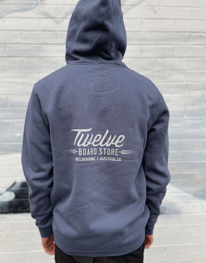 Twelve Melb Stencil Hood | Petrol Blue