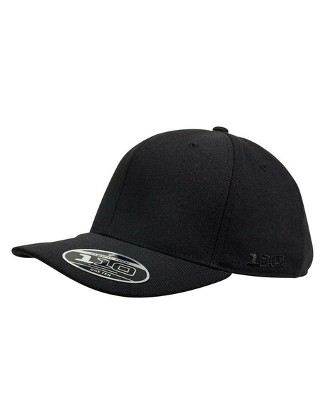 Flexfit 110C Curve Peak Cap | Black