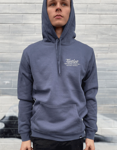 Twelve Melb Stencil Hood | Petrol Blue