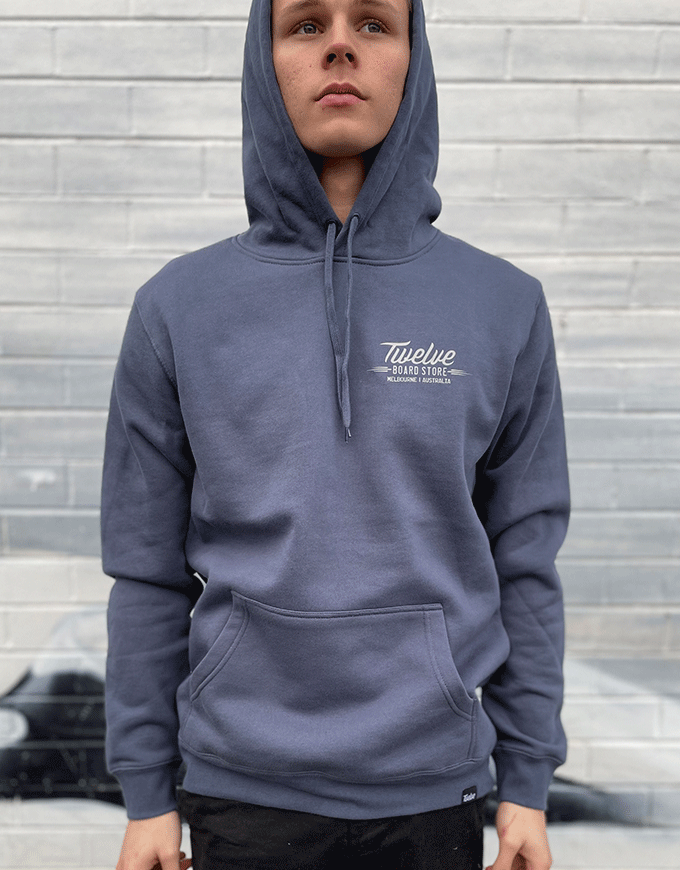 Twelve Melb Stencil Hood | Petrol Blue