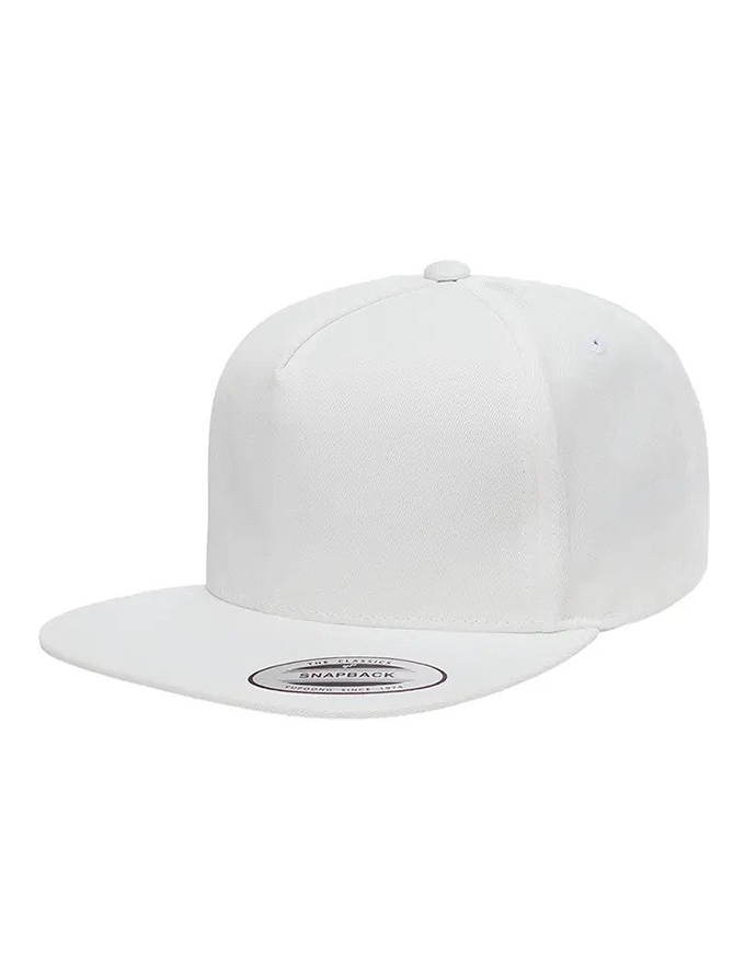 Flexfit 6007 Classic 5 Panel Cap | White